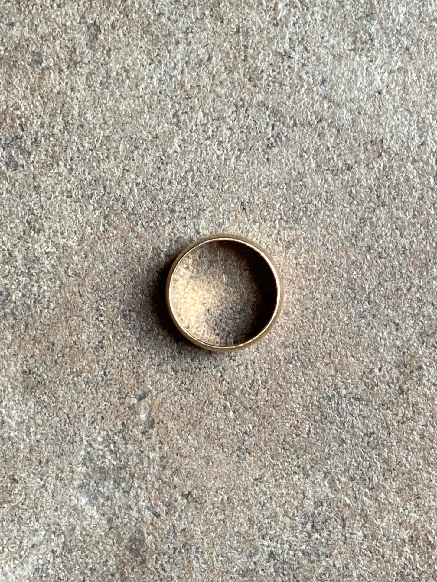 VINTAGE 14K GOLD CIGAR BAND, SIZE 4.75