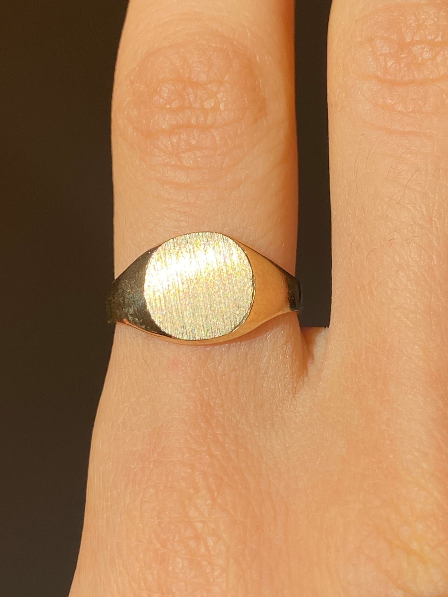 VINTAGE 14K GOLD SIGNET RING, SIZE 6