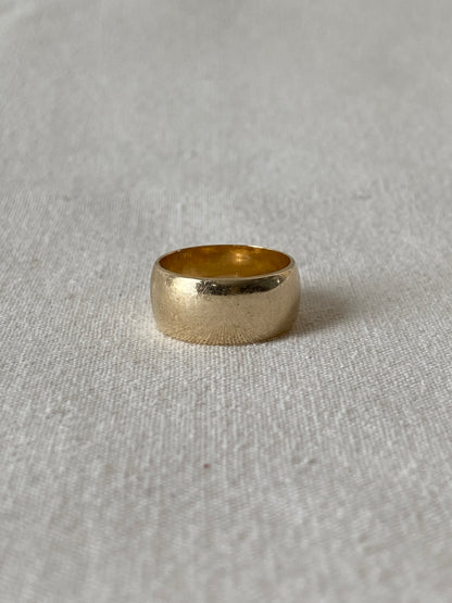 VINTAGE 14K GOLD CIGAR BAND, SIZE 5.5