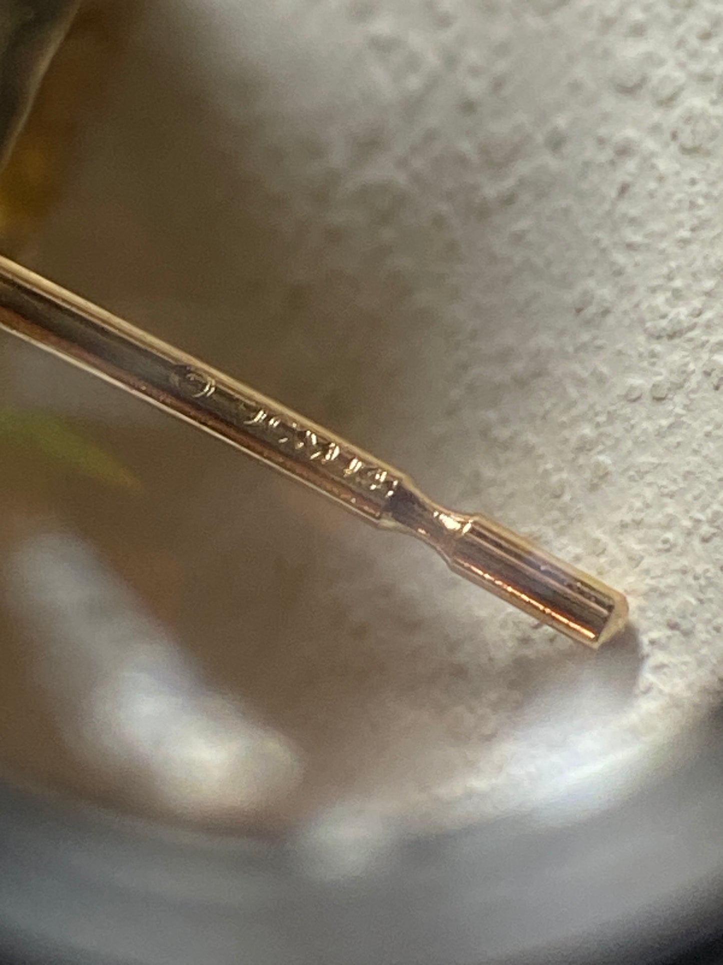 Vintage 14K Solid Yellow Gold Angel Wing Studs