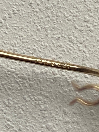 Vintage 14K Solid Yellow Gold Oval Hoops