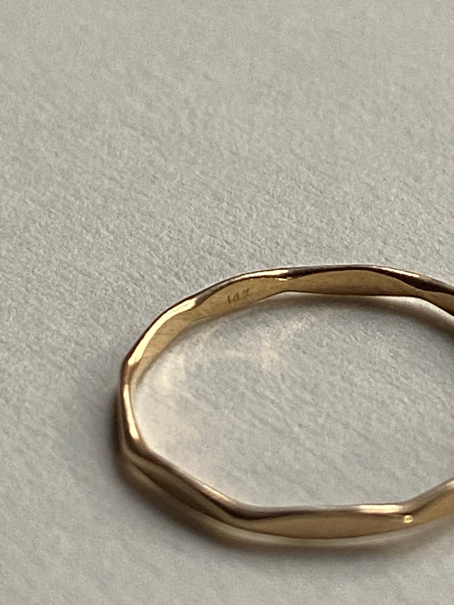 Vintage 14K Solid Yellow Gold Band, Size 3