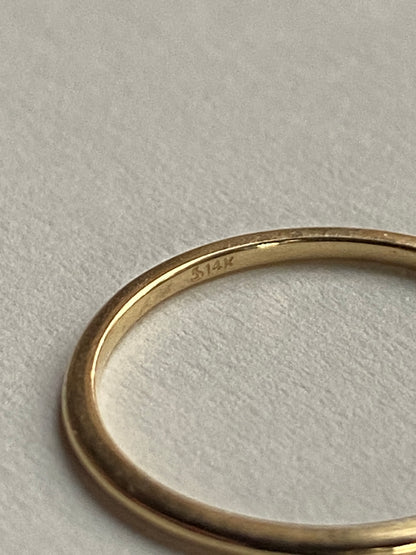 Vintage 14K Solid Yellow Gold Stacking Band, Size 6.25