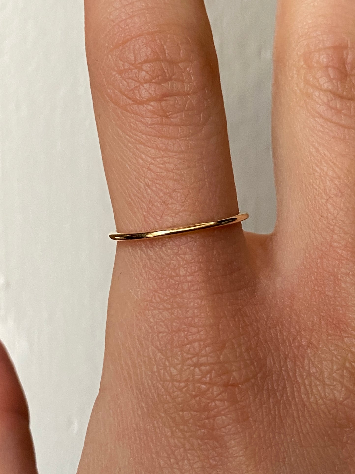 Vintage 14K Solid Yellow Gold Stacking Band, Size 6.25