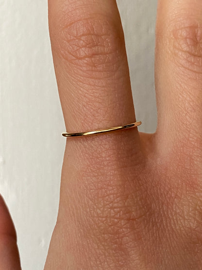 Vintage 14K Solid Yellow Gold Stacking Band, Size 6.25