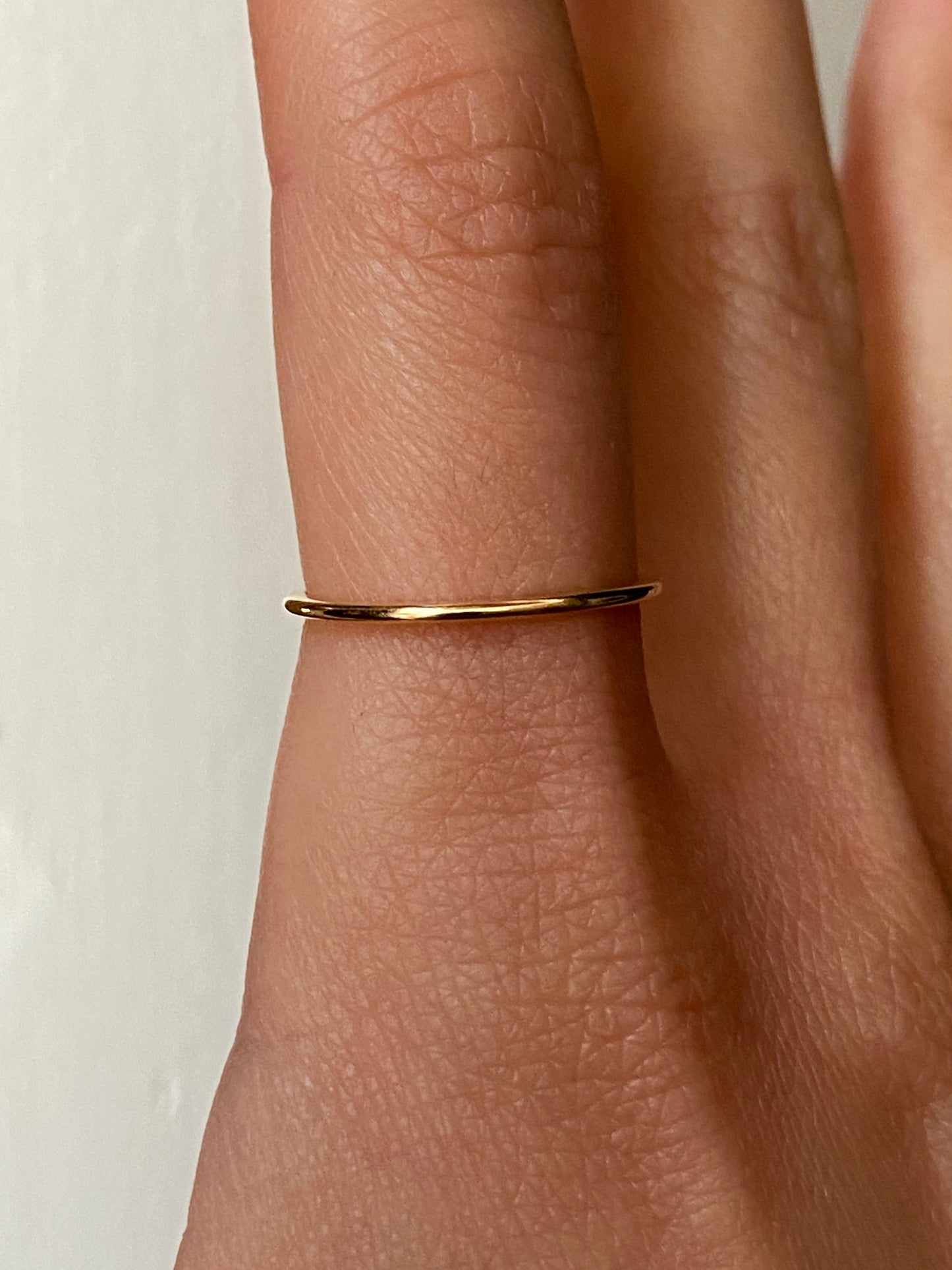 Vintage 14K Solid Yellow Gold Stacking Band, Size 6.25