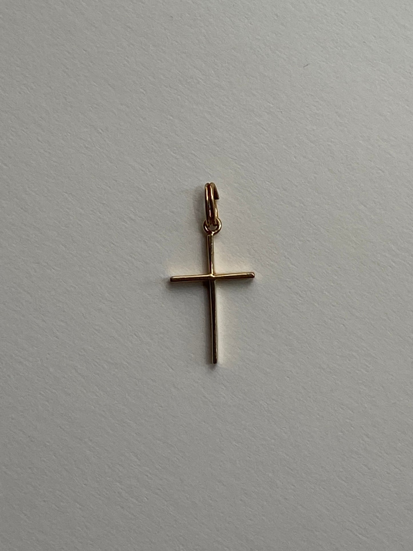 Vintage 14K Solid Yellow Gold Cross Pendant