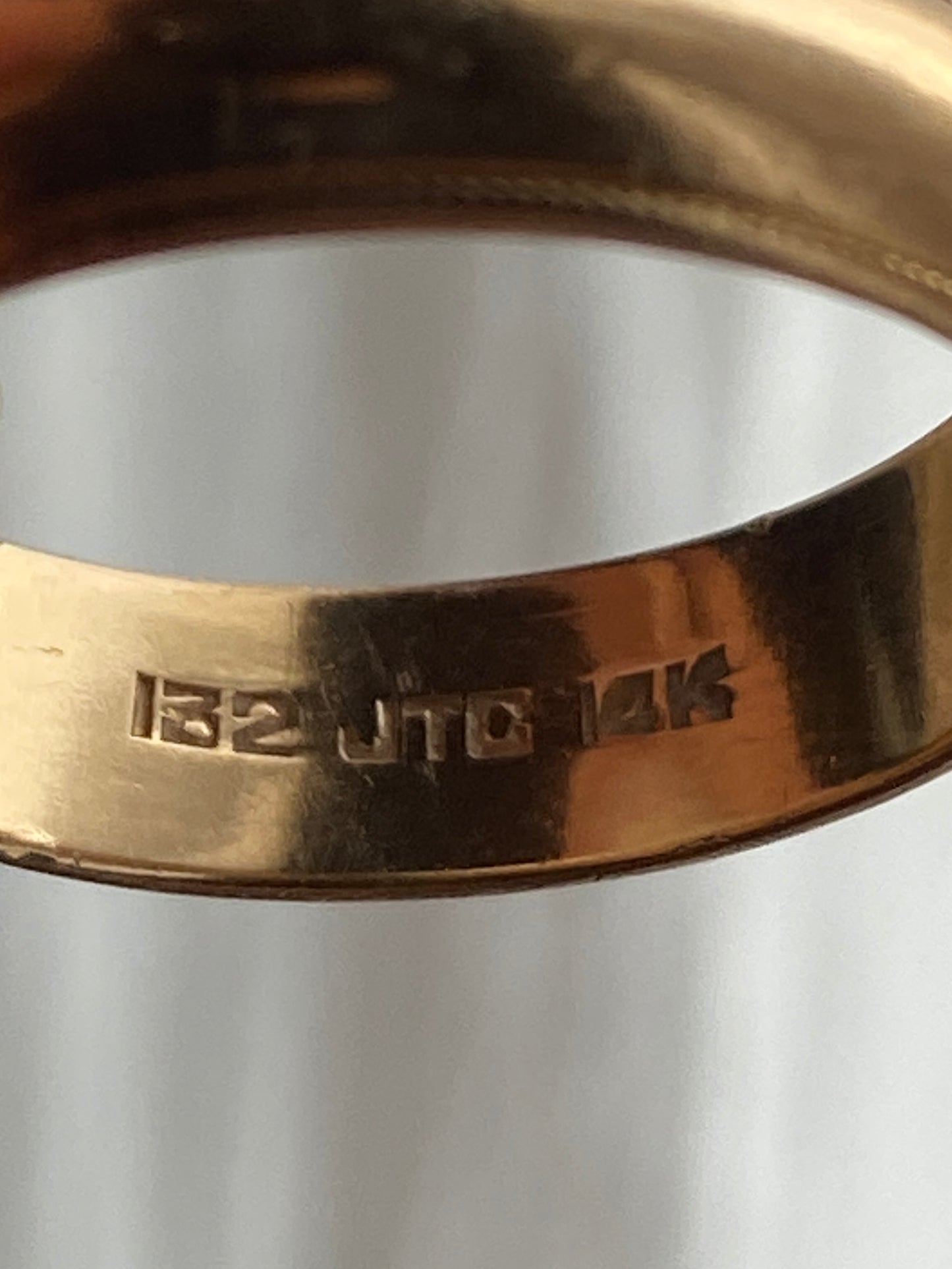 VINTAGE 14K GOLD BAND, SIZE 10