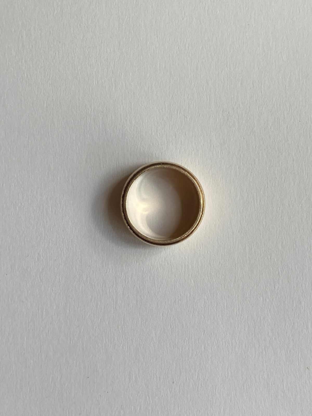 Vintage 14K Solid Yellow Gold Cigar Band, Size 5.5