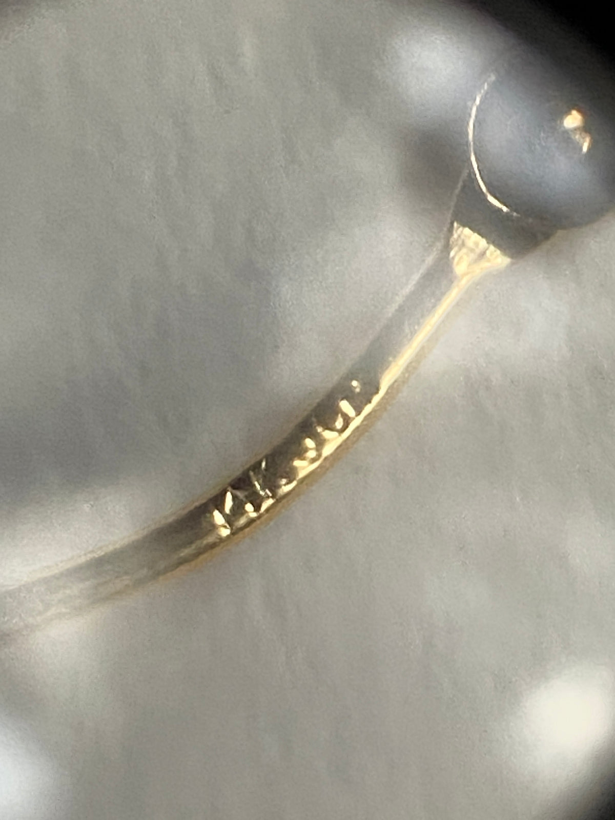 Vintage 14K Solid Yellow Gold Huggie Hoops