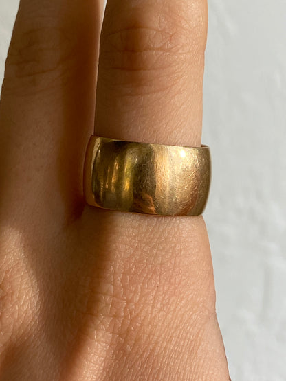 VINTAGE 14K GOLD CIGAR BAND, SIZE 8.25