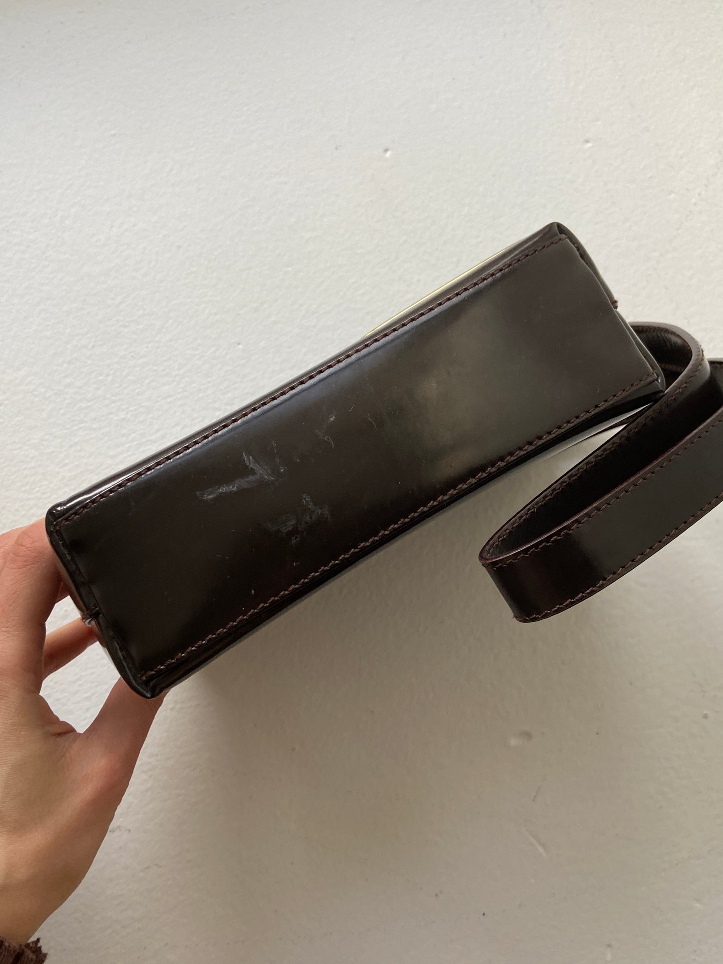 VINTAGE GUCCI PATENT LEATHER PURSE