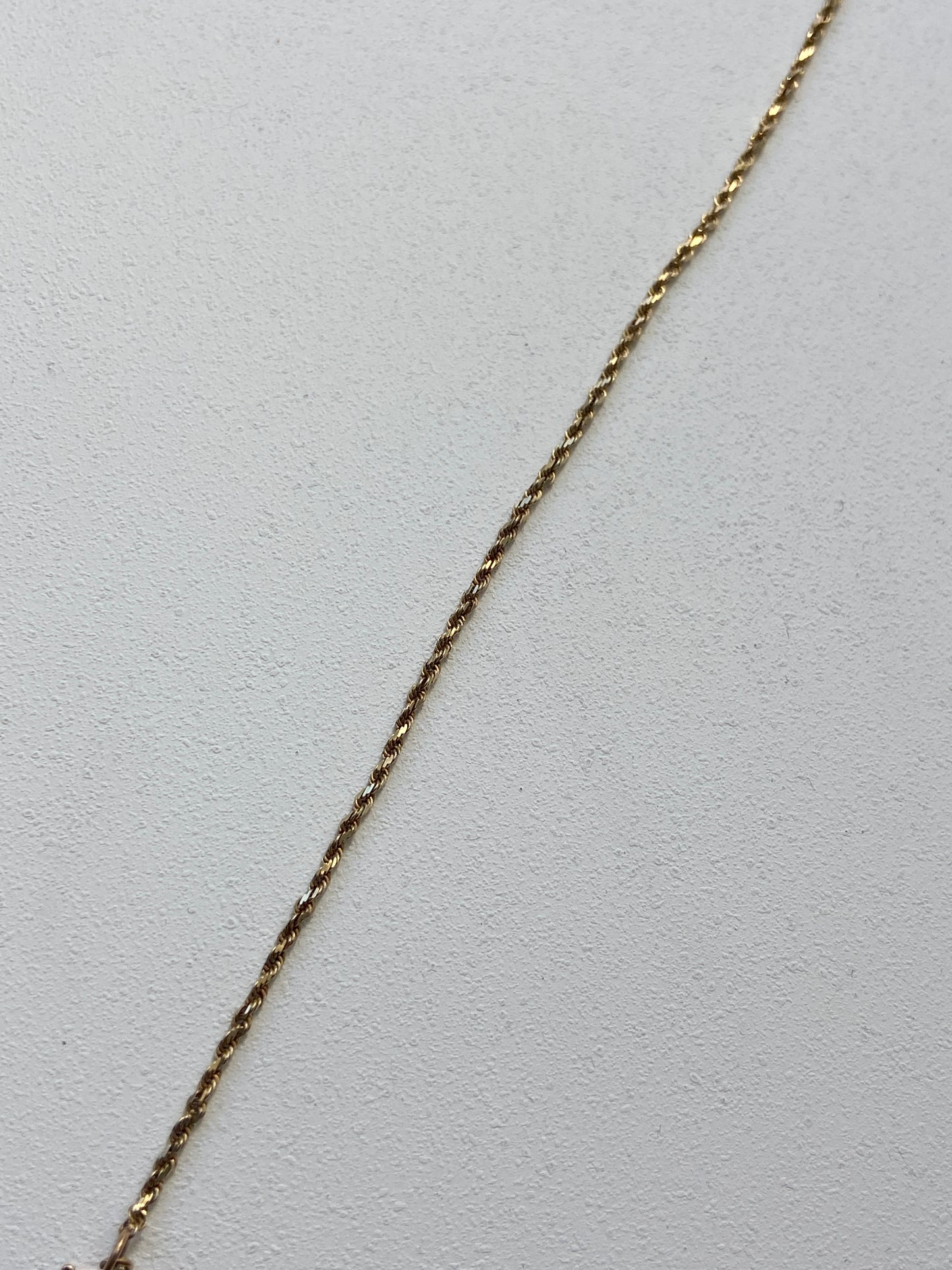 Vintage 14K Solid Yellow Gold Rope Bracelet