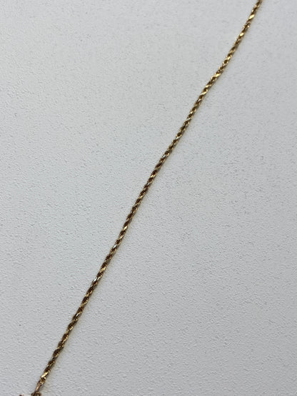 Vintage 14K Solid Yellow Gold Rope Bracelet