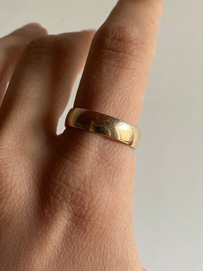 VINTAGE 14K GOLD BAND, SIZE 8