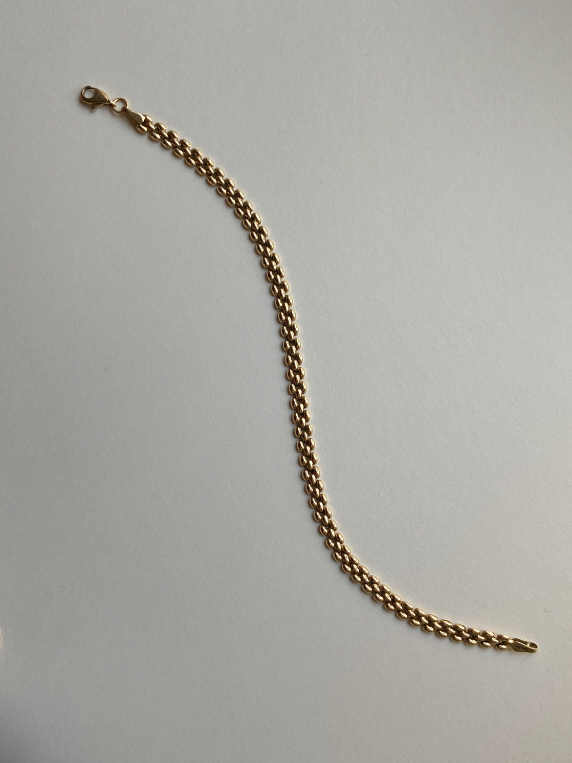 Vintage 14K Solid Yellow Gold Panther Bracelet