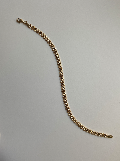 Vintage 14K Solid Yellow Gold Panther Bracelet