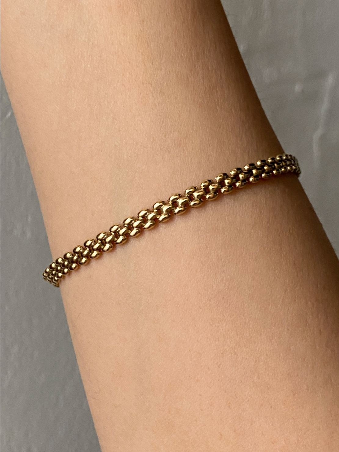 Vintage 14K Solid Yellow Gold Panther Bracelet