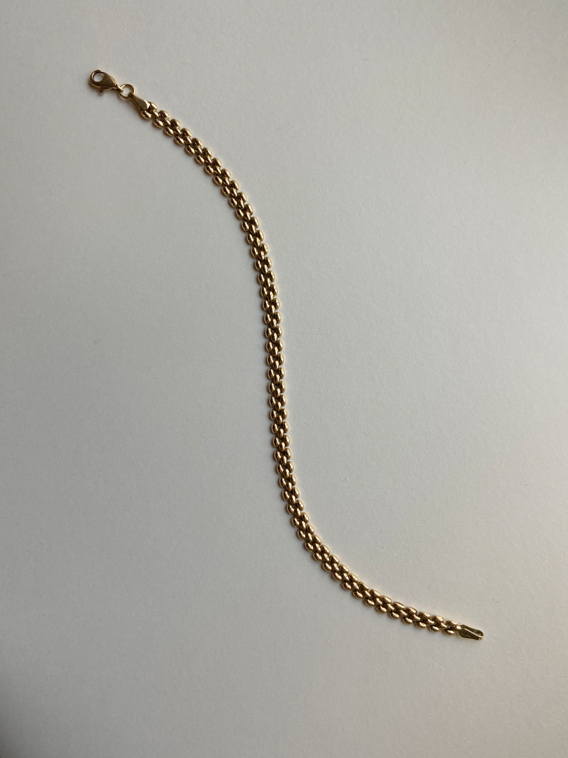 Vintage 14K Solid Yellow Gold Panther Bracelet